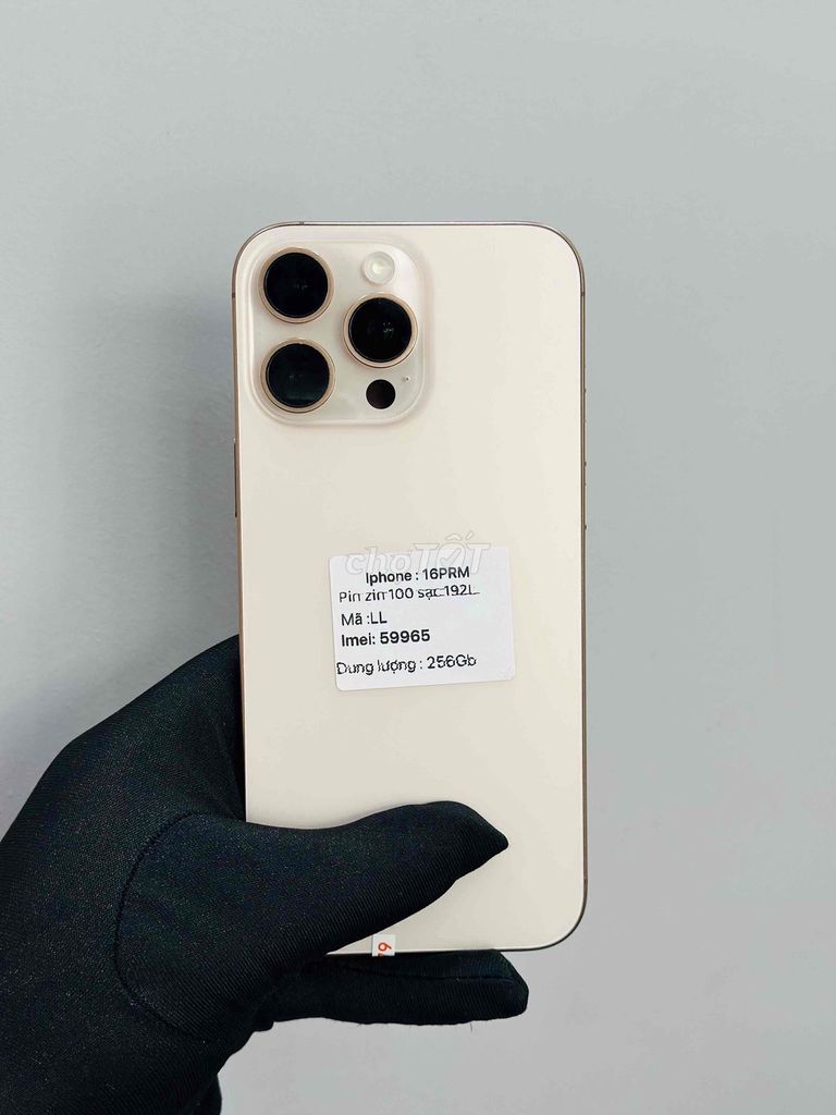 iPhone 16PRM 256GB Vàng 99%. Mua bán Điện thoại tại Quận 10 Tp Hồ Chí Minh được đăng bởi BV STORE hình 1