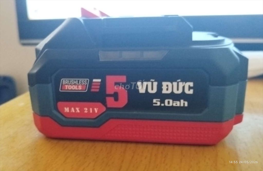Pin sạc Vũ Đức 21V 5.0Ah. Mua bán Phụ kiện (Màn hình, Chuột...) tại Thị xã Vĩnh Châu Sóc Trăng được đăng bởi Khện hình 1