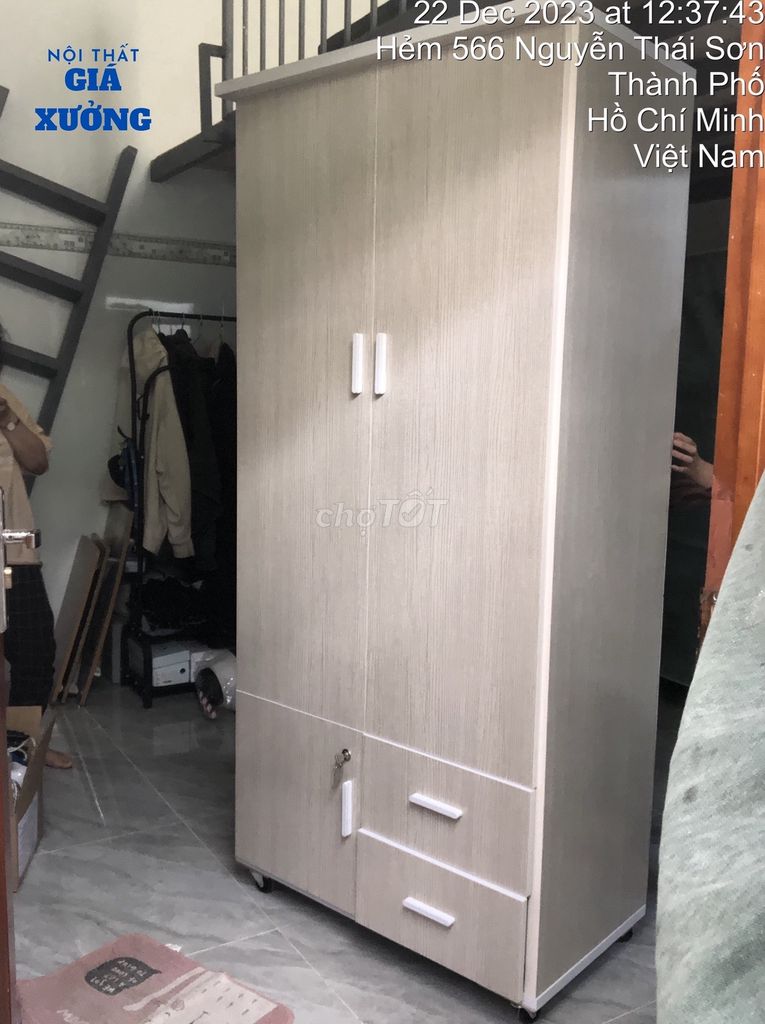Tủ đồ 2 cánh - tủ nhựa ạ = hàng chuẩn -. Mua bán Tủ, kệ gia đình tại Quận 1 Tp Hồ Chí Minh được đăng bởi Nội Thất Giá Xưởng  hình 1