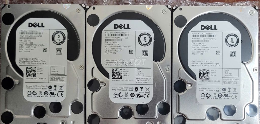 Ổ cứng HDD Dell 2TB 7200 RPM SATA Đã sử dụng. Mua bán Linh kiện (RAM, Card...) tại Quận Bình Tân Tp Hồ Chí Minh được đăng bởi Tran The Trung hình 1