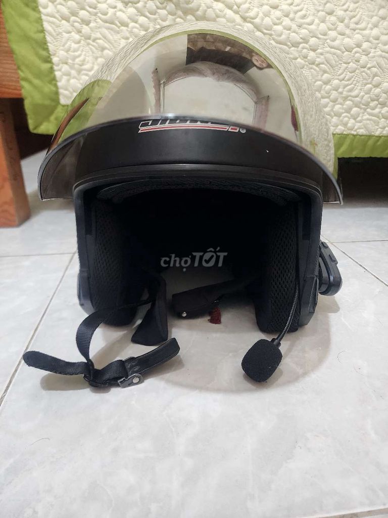 Nón bảo hiểm Bluetooth kèm kính râm bên trong Hàng. Mua bán Phụ tùng xe tại Huyện Thuỷ Nguyên Hải Phòng được đăng bởi Nobless hình 1