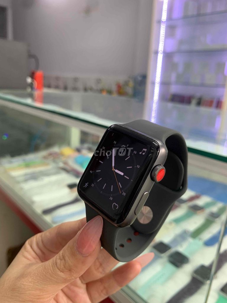 applewatch series3.42 lte nhom đen pin 91%