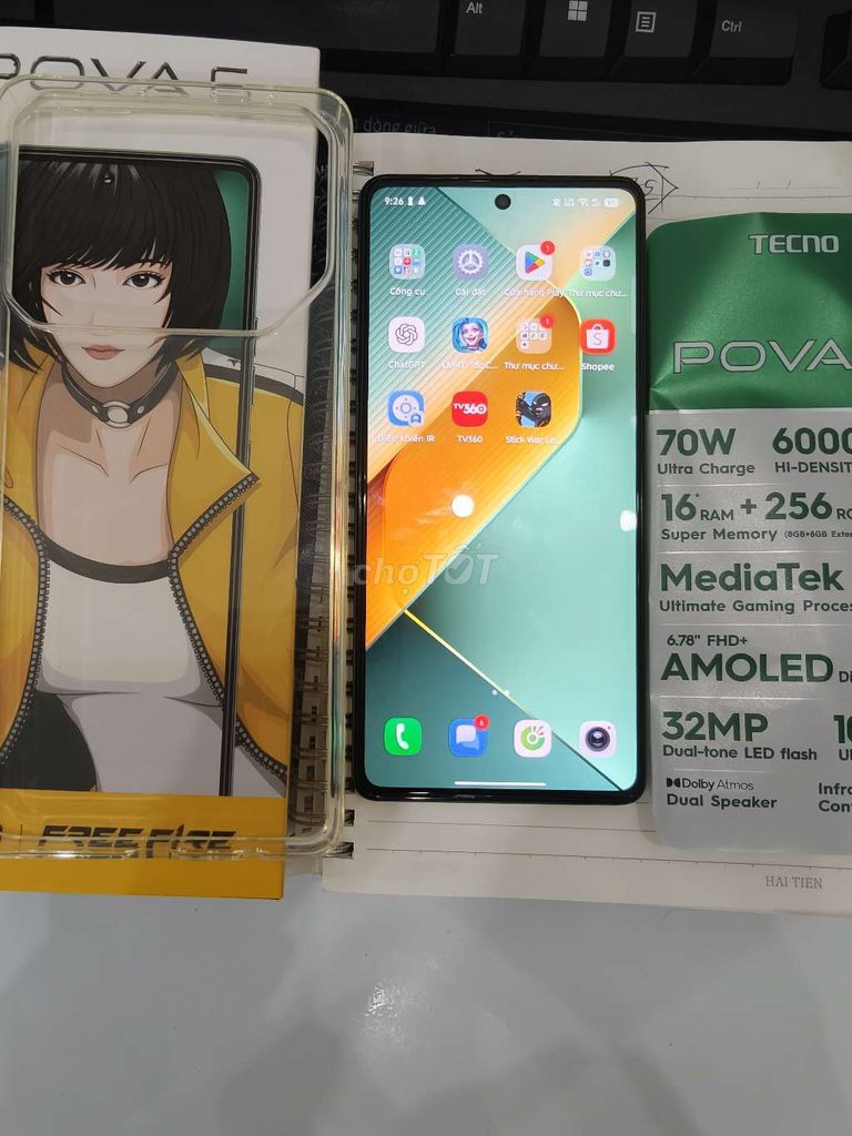 Tecno Pova 6 256GB Xanh. Mua bán Điện thoại tại Thành phố Vĩnh Yên Vĩnh Phúc được đăng bởi dung hình 1