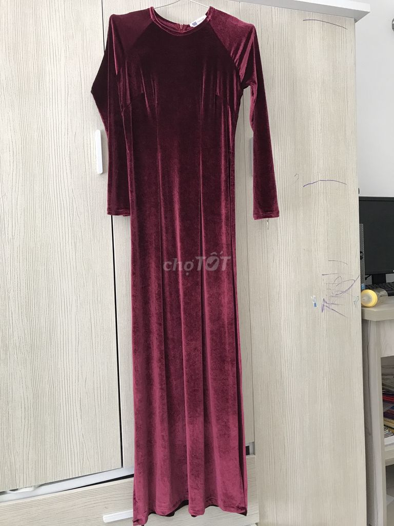 Áo dài nhung cao cấp size M