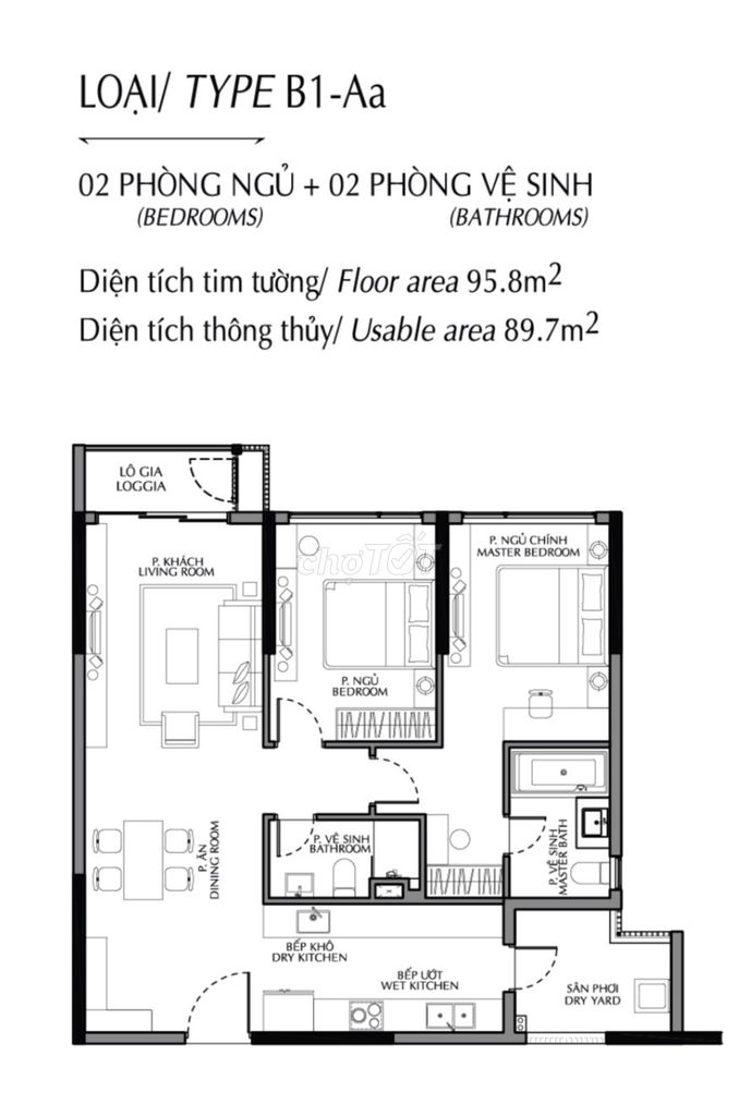 💥 Chỉ 7,5tỷ - căn 2PN2WC 96m2 view hồ sinh thái, Diamond Brilliant 💥