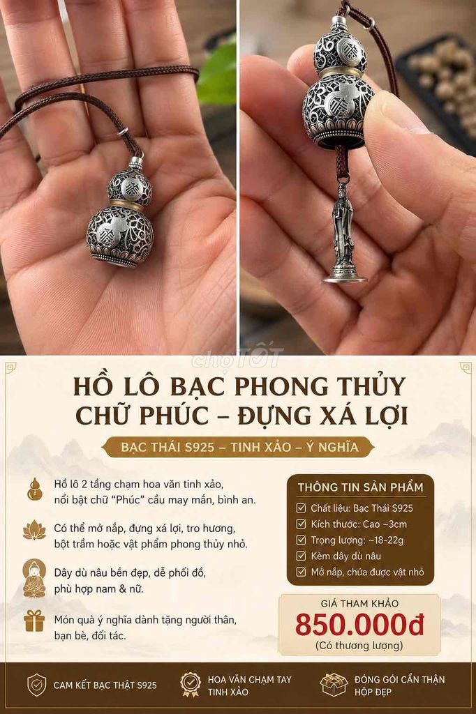 Mặt dây chuyền Bạc Thái S925. Mua bán Phụ kiện thời trang khác tại Quận 1 Tp Hồ Chí Minh được đăng bởi Nguyễn Mạnh Hùng hình 1