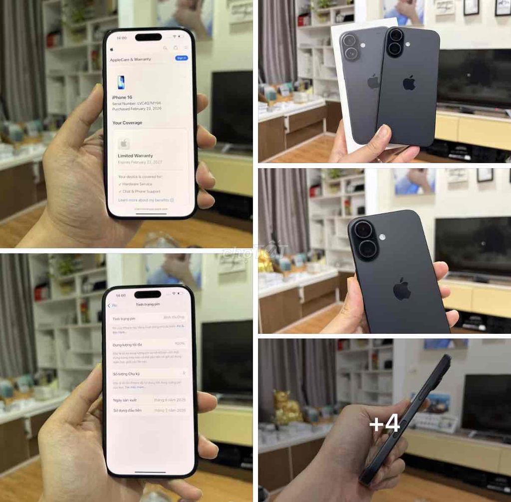 Apple iPhone 16 256GB Đen Mới FULLBOX APPLE 2026. Mua bán Điện thoại tại Quận Thanh Xuân Hà Nội được đăng bởi Nguyễn Huy Dũng hình 1