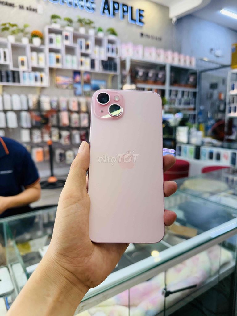 Apple iPhone 15 Plus 128GB Hồng Quốc tế Mỹ 99,99%. Mua bán Điện thoại tại Quận Hải Châu Đà Nẵng được đăng bởi Hoàng Táo 273 Nguyễn Hoàng Đà Nẵng hình 1
