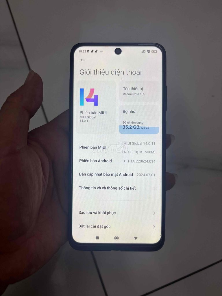 Xiaomi Redmi Note 10S 128GB Xám. Mua bán Điện thoại tại Thành phố Bà Rịa Bà Rịa - Vũng Tàu được đăng bởi thanh lý hình 1