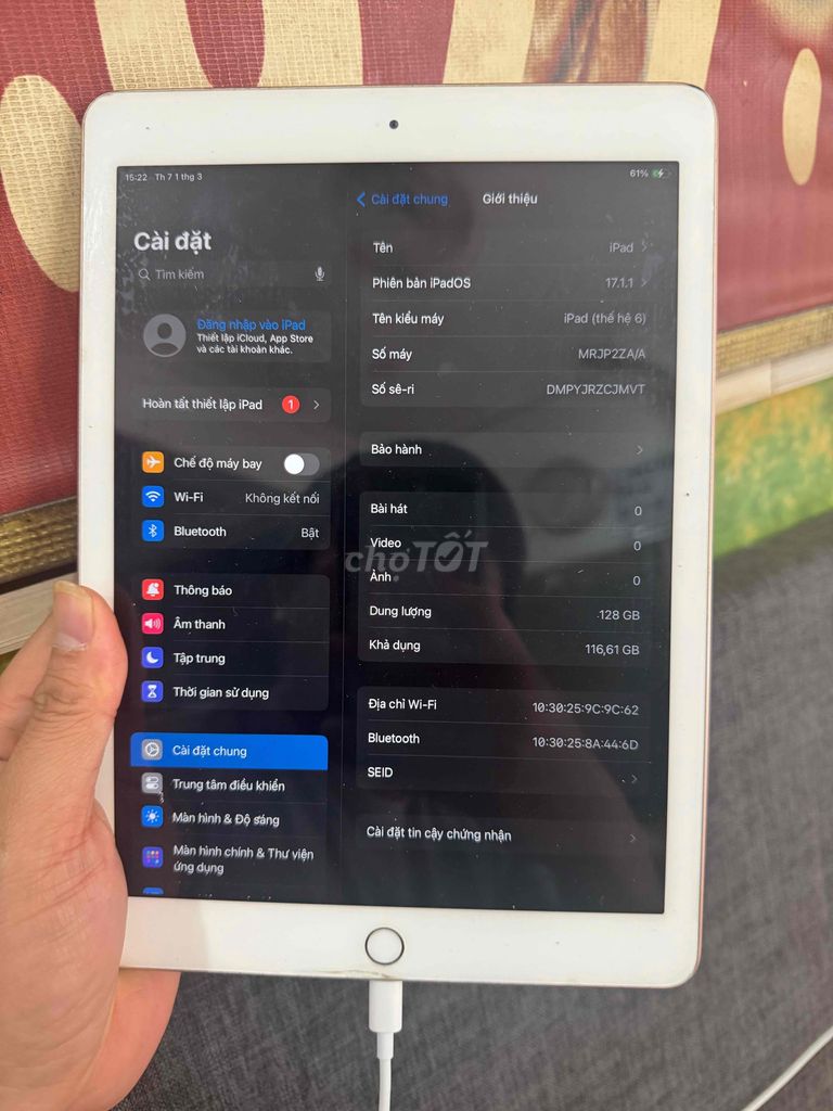 ipad gen 6 128g việt nam