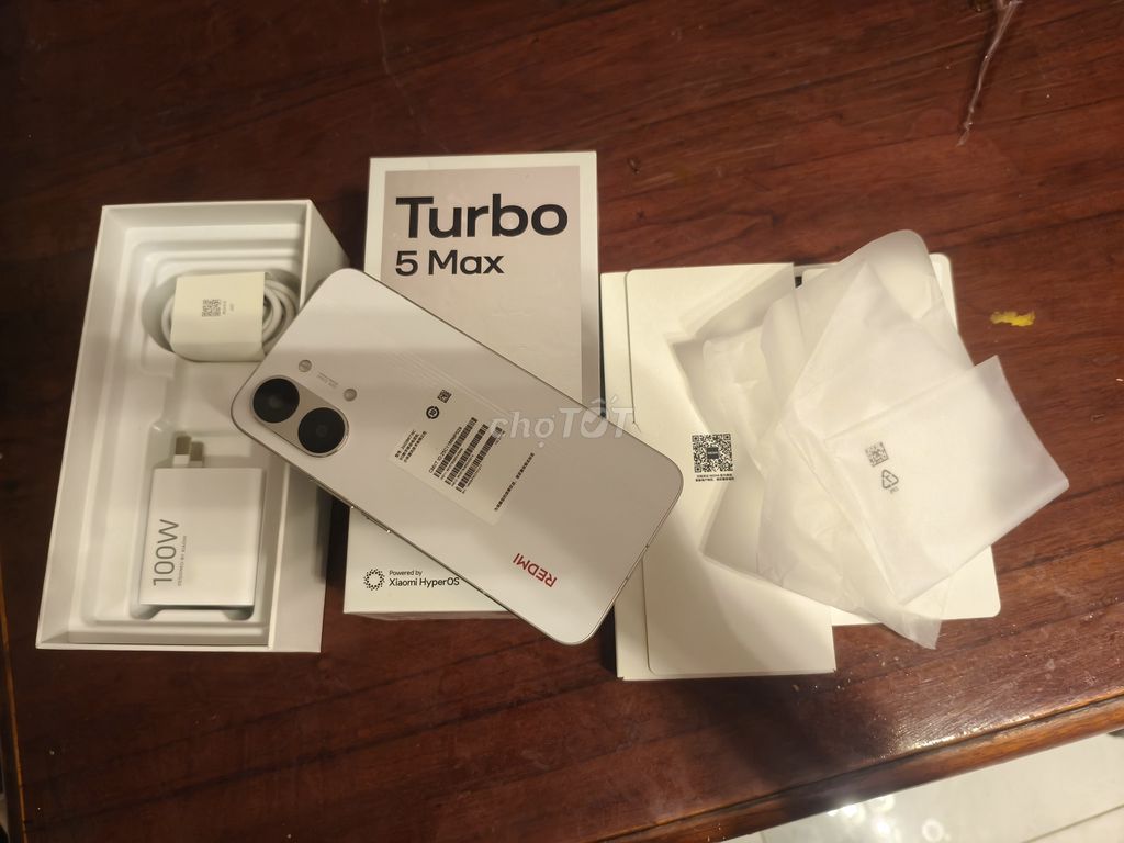 Turbo 5 Max 256GB Trắng mới bóc seal chưa sạc . Mua bán Điện thoại tại Quận 12 Tp Hồ Chí Minh được đăng bởi Thanh Tin hình 1