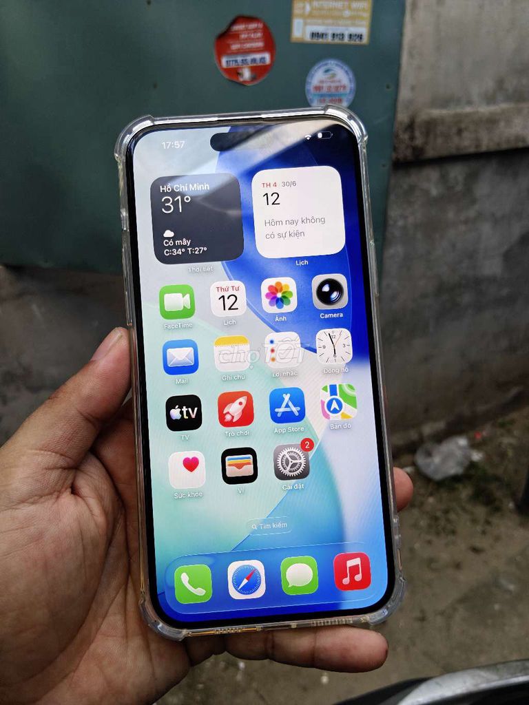 Apple iPhone 15 Plus 128GB Trắng Đã thay pin. Mua bán Điện thoại tại Quận Liên Chiểu Đà Nẵng được đăng bởi Công Lực hình 1