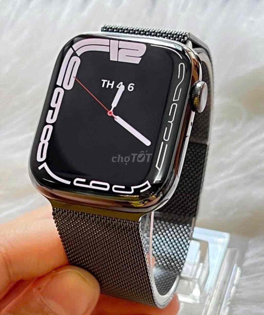 Bán đồng hồ apple watch sr9:45 Thép đen esim keng