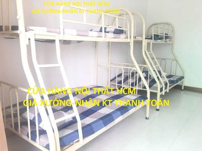 Fshcm-giường tầng lệch đủ size giá xưởng Lắp nhanh