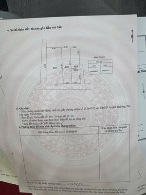 Bán đất trục chính Quất Lâm, Thượng Phúc, HN, lô góc 100m2