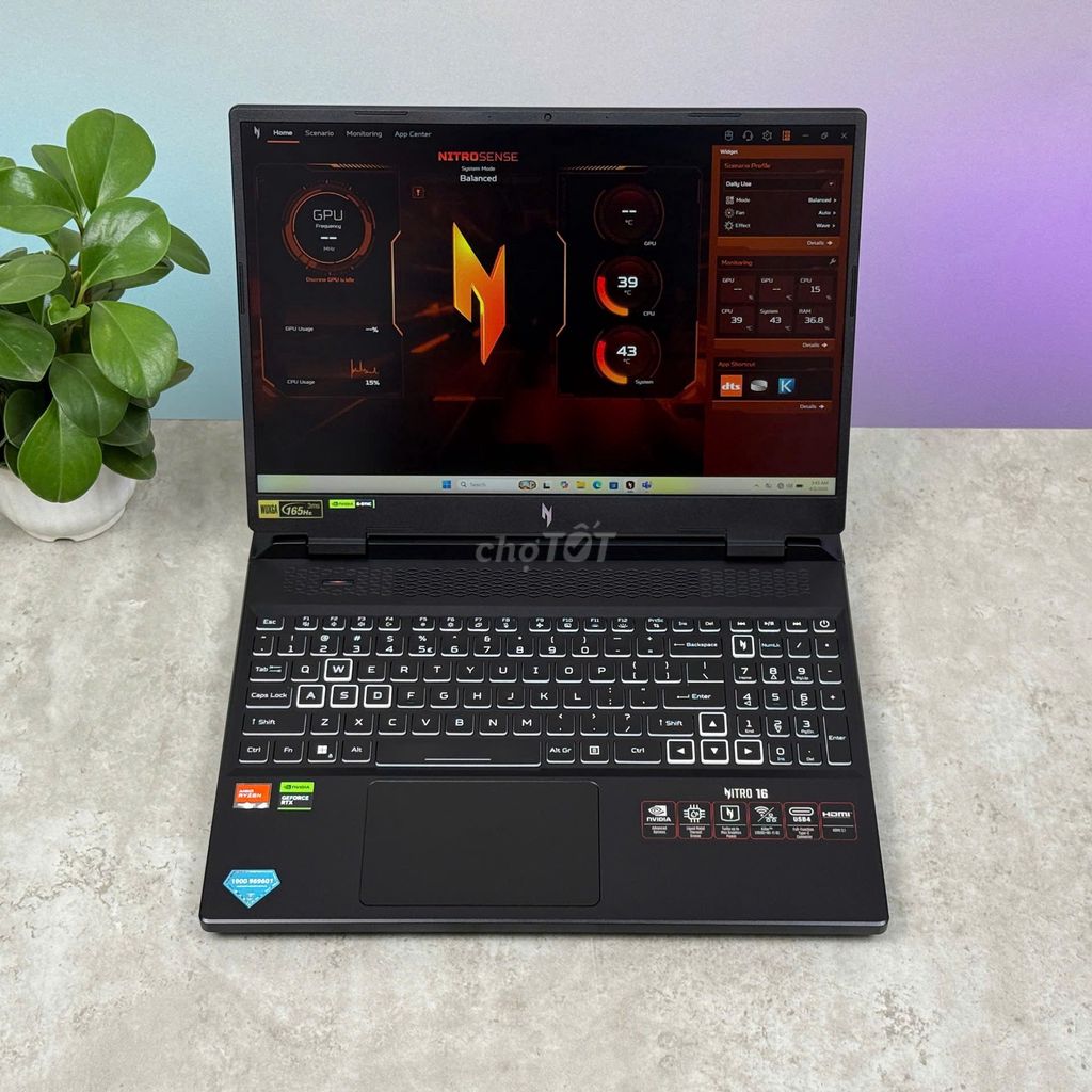 LAPTOP ACER R5 7535HS/16GB/512GB/4050 6G/16"165HZ. Mua bán Laptop tại Quận Bình Thạnh Tp Hồ Chí Minh được đăng bởi Z COMPUTER CHI NHÁNH BÌNH THẠNH hình 1
