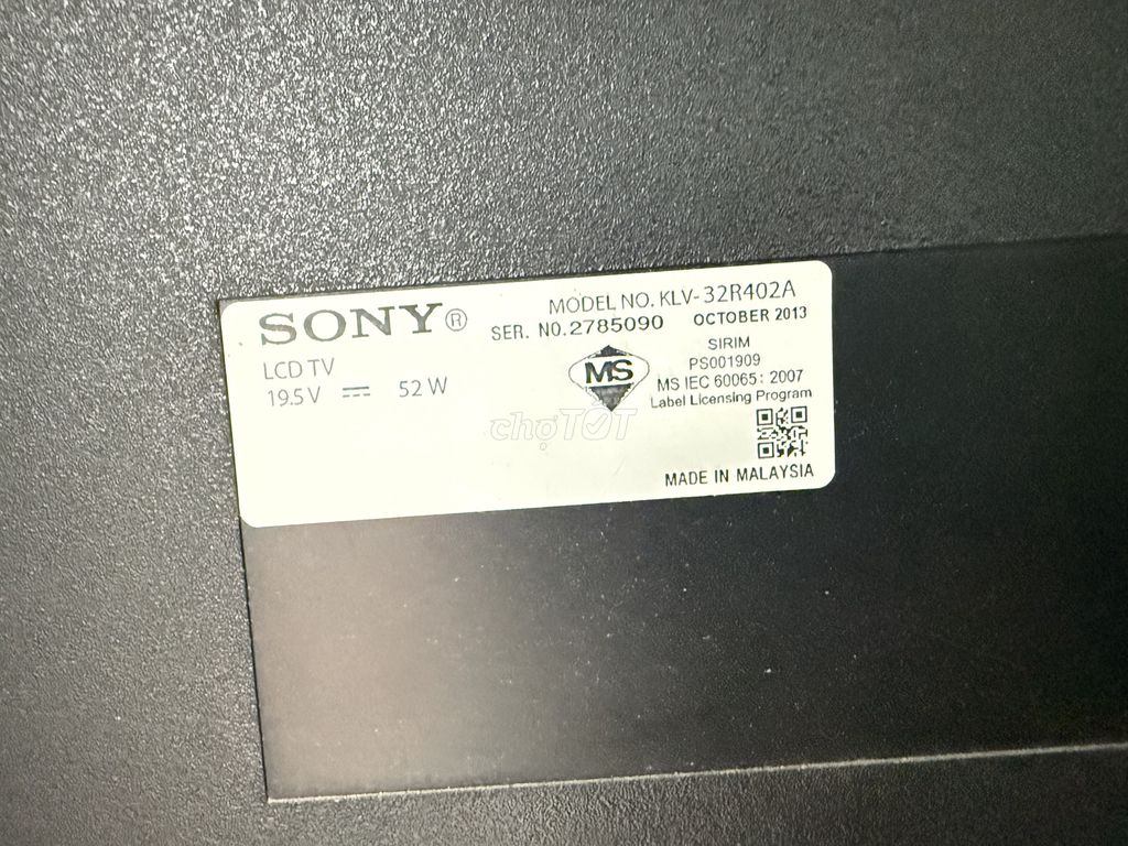 Tivi Sony KLV-32R402A có fix lấy nhanh. Mua bán Tivi, Âm thanh tại Thành phố Thủ Đức Tp Hồ Chí Minh được đăng bởi Tên chưa cung cấp hình 1