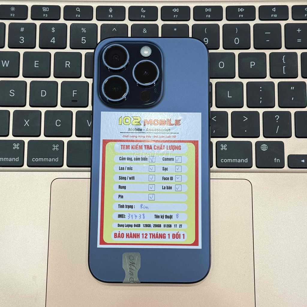 iPhone 15 Pro 128GB Xanh A17 Pro máy đẹp keng. Mua bán Điện thoại tại Thành phố Buôn Ma Thuột Đắk Lắk được đăng bởi Nguyễn Hoàng hình 1