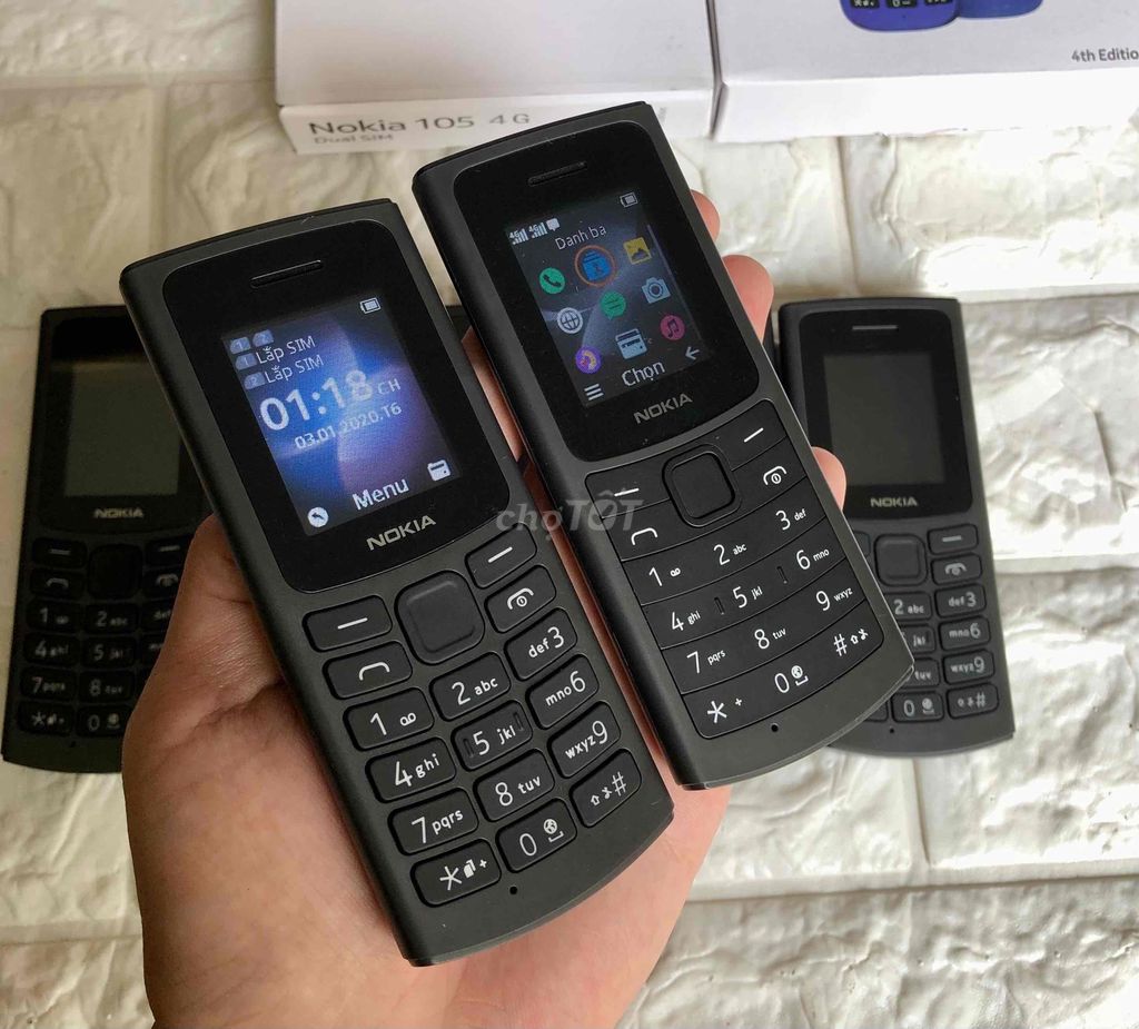 Nokia 105 và 110 ( 4G ) pin lâu,loa to,hàng mới,BH
