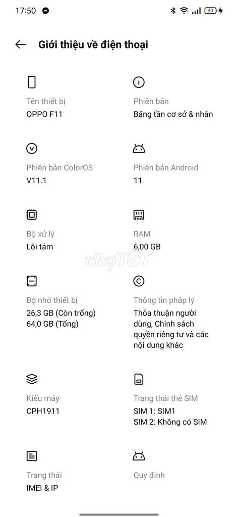 OPPO F11 6GB/64GB, màu tím