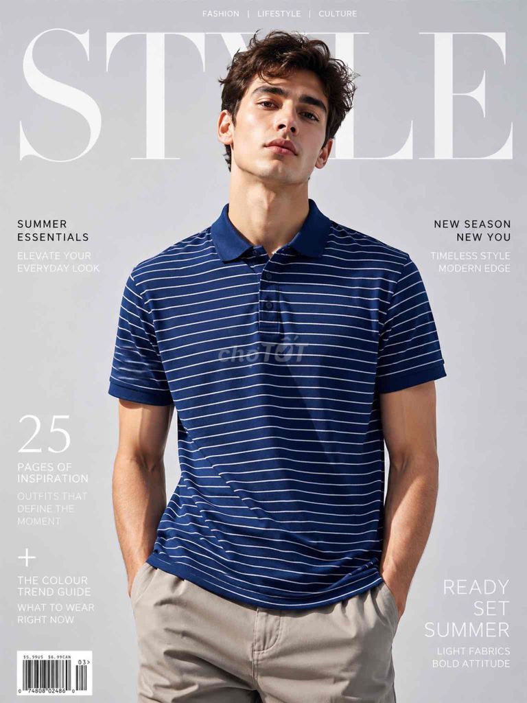 Áo polo Uniqlo Nam L Xanh navy sọc trắng. Mua bán Quần áo tại Huyện Hàm Tân Bình Thuận được đăng bởi 2hand LCT hình 1