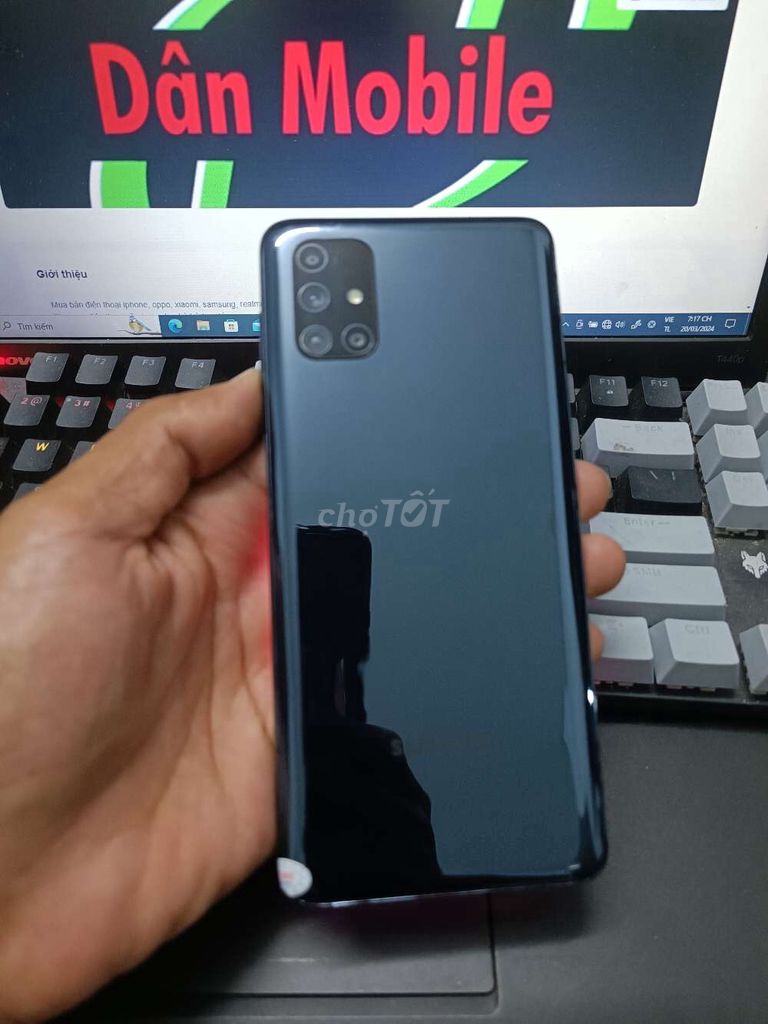 SAMSUNG M51 8GB.128GB PIN 7000 SNAP 730 FULL CN. Mua bán Điện thoại tại Quận Bình Thạnh Tp Hồ Chí Minh được đăng bởi Dân Mobile hình 1