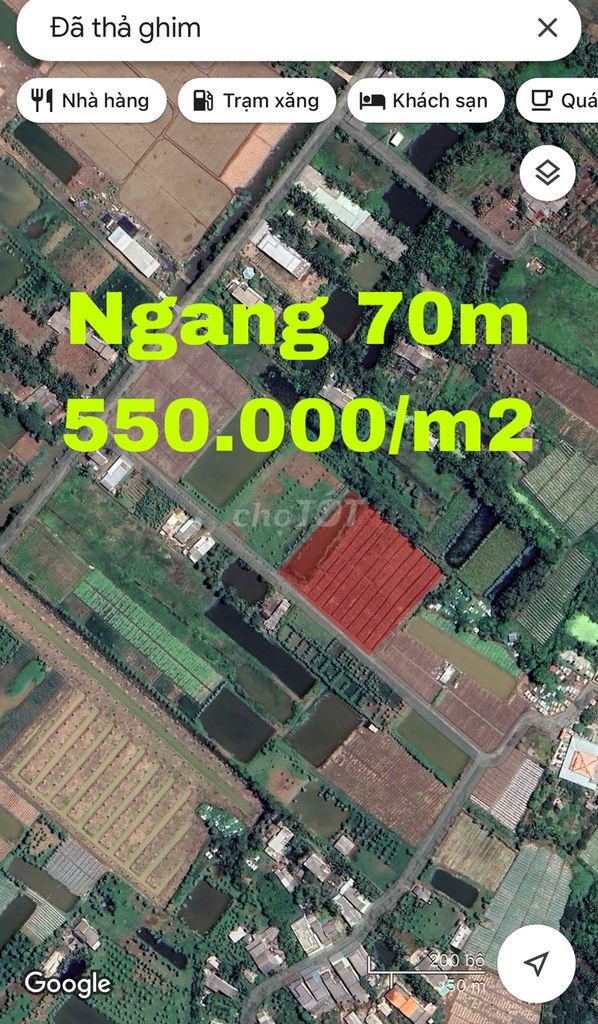 4.600 m2 Đất nền Ấp Bà Canh,Xã Tân Thành 550 ngàn/m2