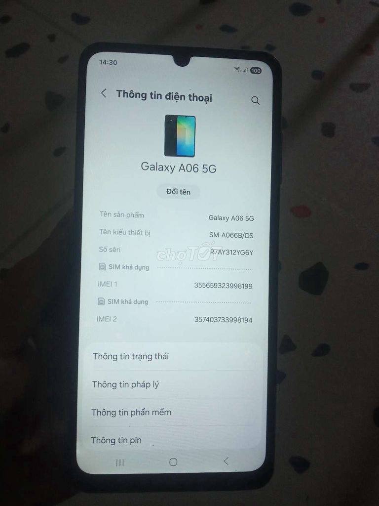 Samsung A06 5G 6GB/128GB Đen. Mua bán Điện thoại tại Thành phố Biên Hòa Đồng Nai được đăng bởi Nguyen hình 1