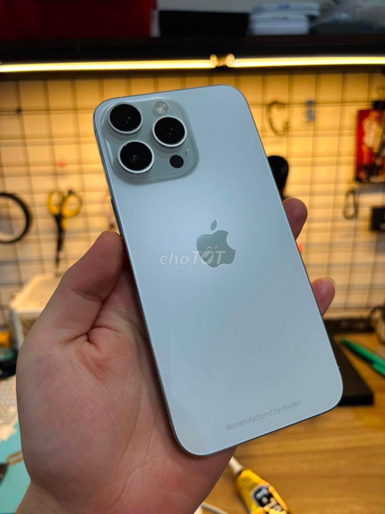 Apple iPhone 15 Pro Max 256GB Trắng Đã qua sử dụng. Mua bán Điện thoại tại Quận Tân Bình Tp Hồ Chí Minh được đăng bởi Hội Đồ Điện Tử hình 1