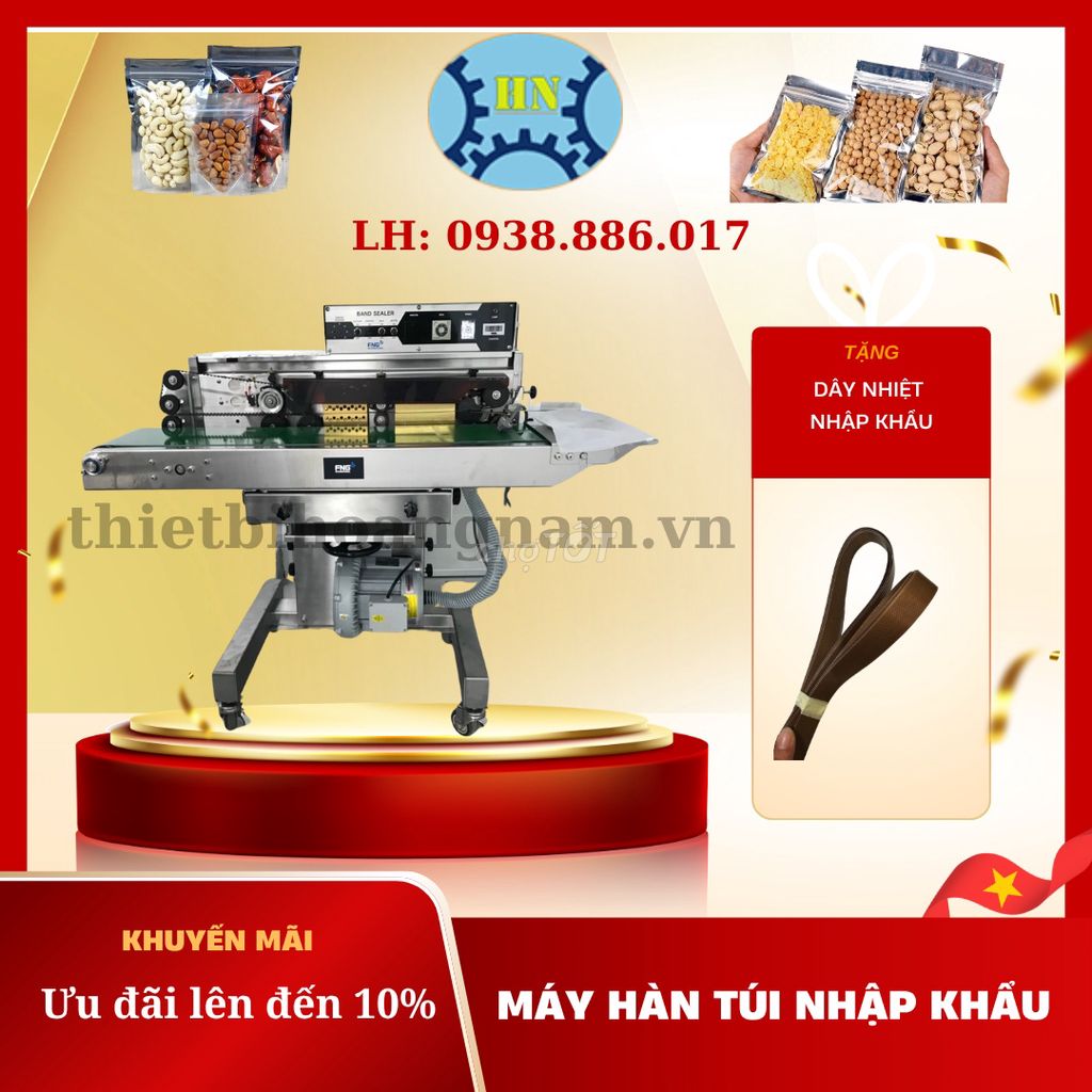 Máy hàn miệng túi Thiết Bị Hoàng Nam Liên tục. Mua bán Đồ chuyên dụng, Giống nuôi trồng tại Quận 12 Tp Hồ Chí Minh được đăng bởi Thiết bị Hoàng Nam hình 1