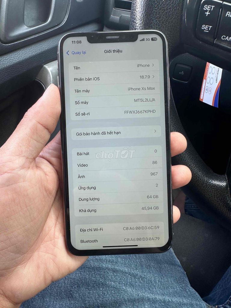 Apple iPhone Xs Max 64GB Vàng. Mua bán Điện thoại tại Thành phố Buôn Ma Thuột Đắk Lắk được đăng bởi Huy thanh hình 1