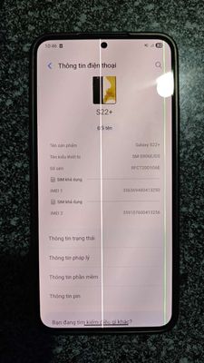 Samsung S22 plus VN 128 GB sọc màn. Mua bán Điện thoại tại Huyện Diên Khánh Khánh Hòa được đăng bởi Tien DP