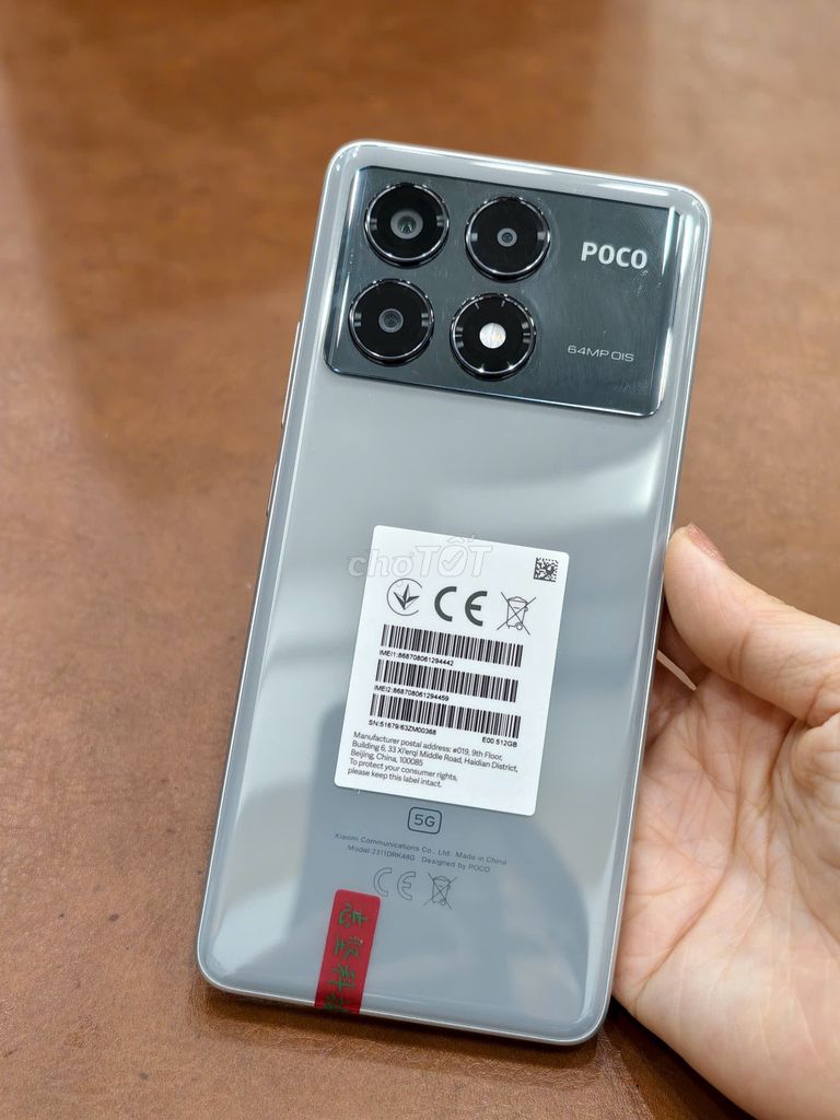 Poco X6 Pro 5G bản quốc tế 12-512gb màu Xám. Mua bán Điện thoại tại Quận Đống Đa Hà Nội được đăng bởi Hn Store hình 1