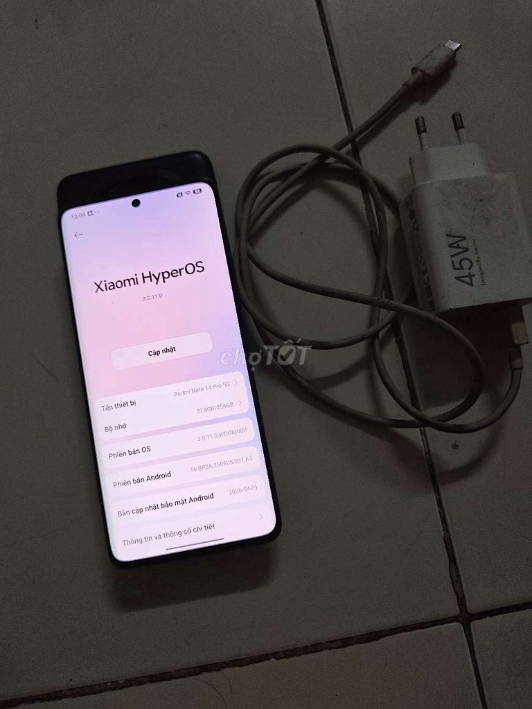 Xiaomi Redmi Note 14 Pro 5G 256GB Đen. Mua bán Điện thoại tại Huyện Hóc Môn Tp Hồ Chí Minh được đăng bởi Tuấn Đồ Dõm hình 1