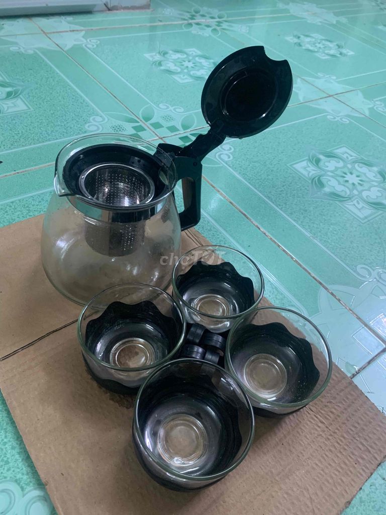 Bộ ấm trà Thủy tinh Hiện đại. Mua bán Nội thất, đồ gia dụng khác tại Thành phố Cà Mau Cà Mau được đăng bởi Tuấn Art hình 1