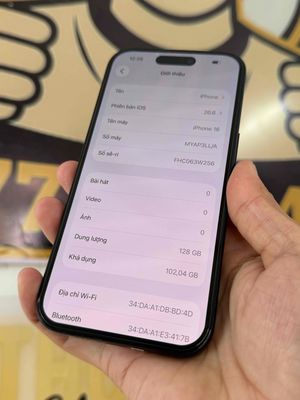 Apple iPhone 16 128GB Đen Mỹ Đã qua sử dụng
