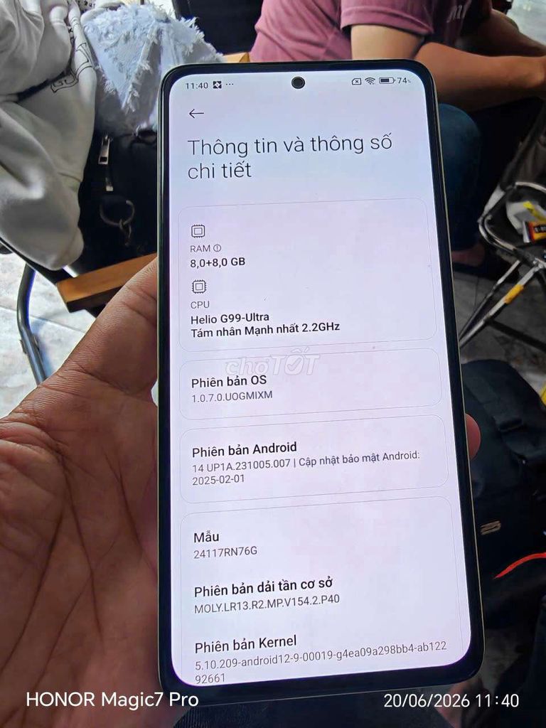 Xiaomi Redmi Note 14 8GB/256GB Xanh lá. Mua bán Điện thoại tại Quận 5 Tp Hồ Chí Minh được đăng bởi nam trần hình 1