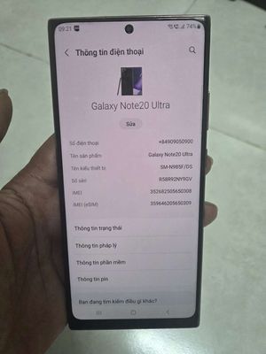 Samsung Note 20 Ultra 256GB Đen, đã sửa. Mua bán Điện thoại tại Quận 1 Tp Hồ Chí Minh được đăng bởi Việt zippo chính hãng usa