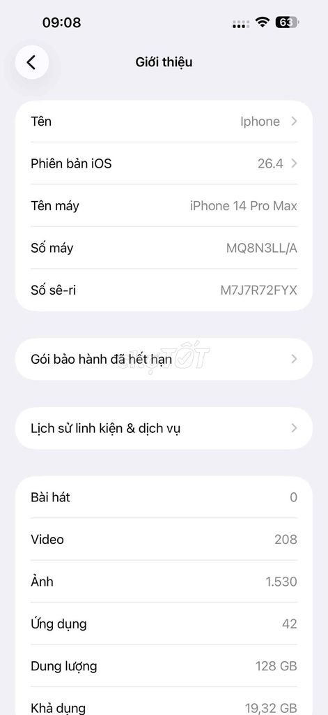 Apple iPhone 14 Pro Max 128GB Đen bán hoặc gl. Mua bán Điện thoại tại Quận Liên Chiểu Đà Nẵng được đăng bởi Loc Nguy hình 1