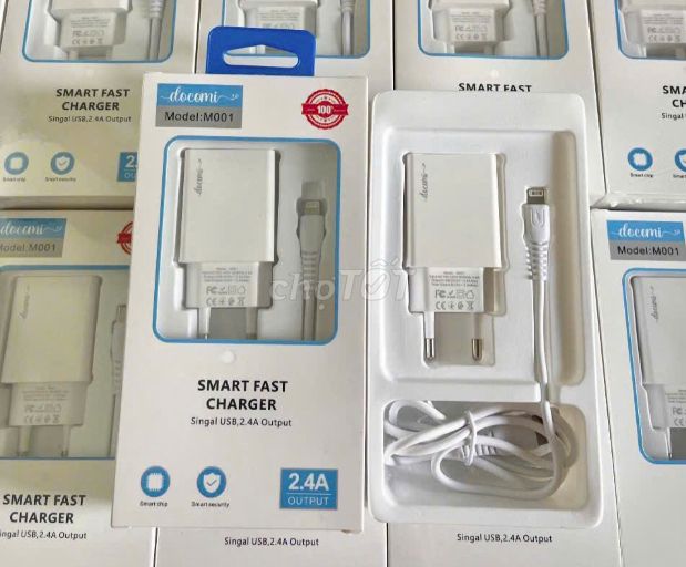 Bộ Sạc Nhanh Docomi 2.4A. Mua bán Phụ kiện (Màn hình, Chuột...) tại Thành phố Thủ Đức Tp Hồ Chí Minh được đăng bởi T MOBILE SINCE2010 hình 1