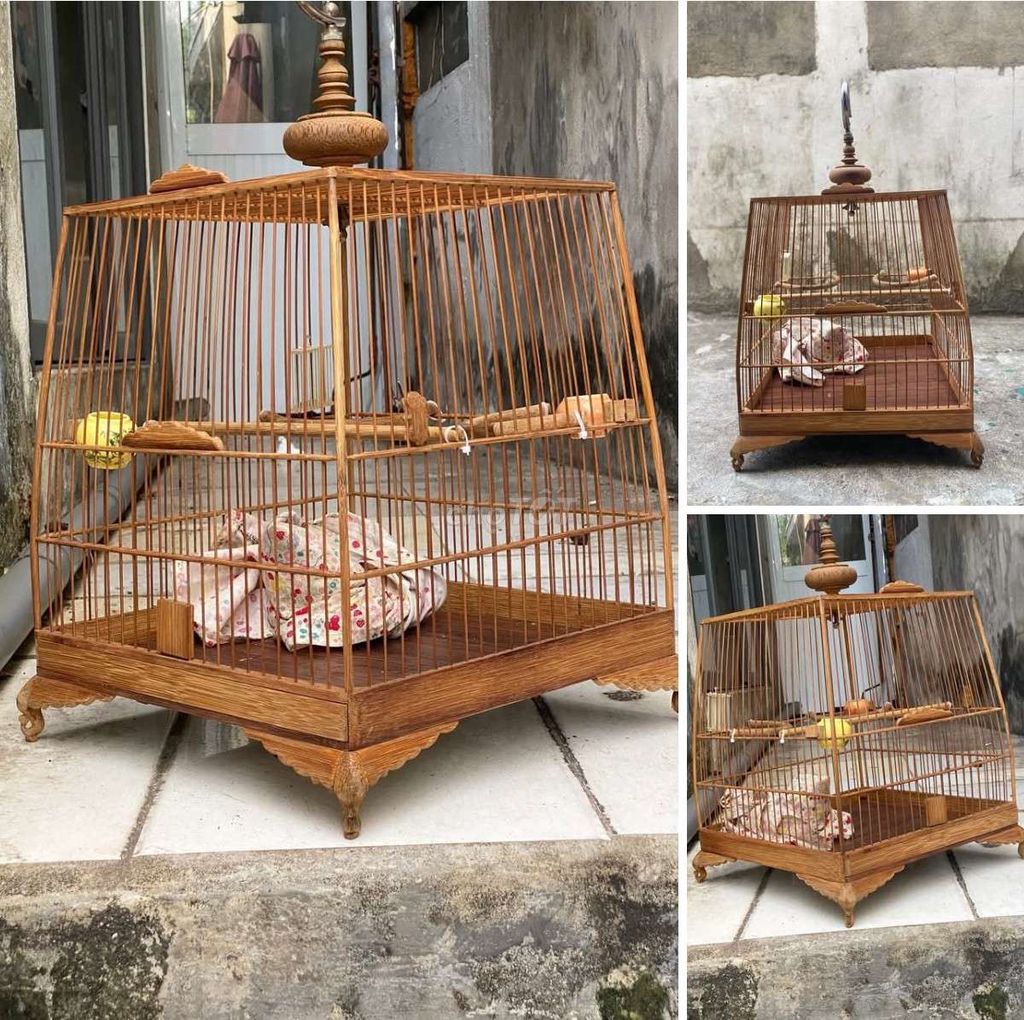 Lồng chim gỗ tự nhiên. Mua bán Phụ kiện, Thức ăn, Dịch vụ tại Quận Cẩm Lệ Đà Nẵng được đăng bởi Đình chí hình 1