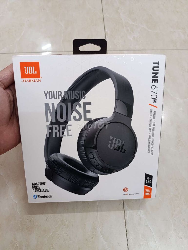 Tai nghe JBL TUNE 670NC Bluetooth Chống ồn Đen. Mua bán Tivi, Âm thanh tại Quận Hoàng Mai Hà Nội được đăng bởi Son Levi hình 1