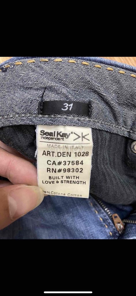 Jeans sealkay chính hãng authentic new 93%