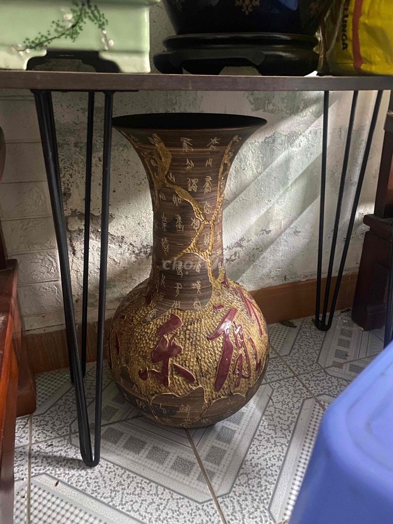 Bình hoa Gốm Nâu Cổ điển. Mua bán Cây cảnh, đồ trang trí tại Quận Nam Từ Liêm Hà Nội được đăng bởi Phạm Hoàng Khánh hình 1