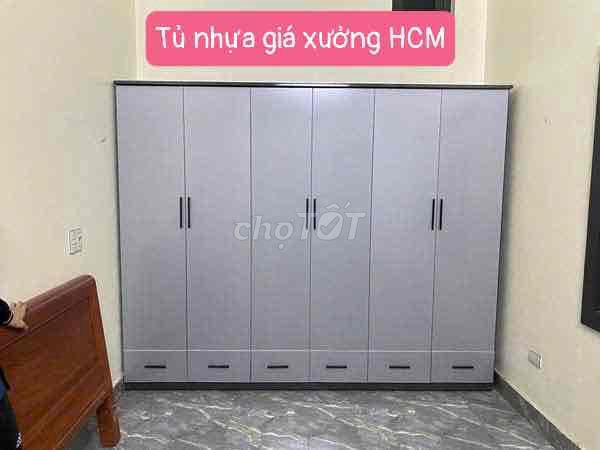 Tủ quần áo Nhựa Đài Loan 6 cánh 180x240 //freeship. Mua bán Tủ, kệ gia đình tại Quận 7 Tp Hồ Chí Minh được đăng bởi Nội Thất Giá Xưởng hình 1