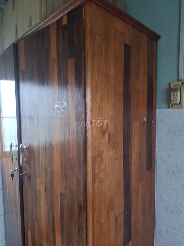 Tủ quần áo gỗ 2 cánh. Mua bán Tủ, kệ gia đình tại Quận Bình Thạnh Tp Hồ Chí Minh được đăng bởi Tâm Mỹ hình 1