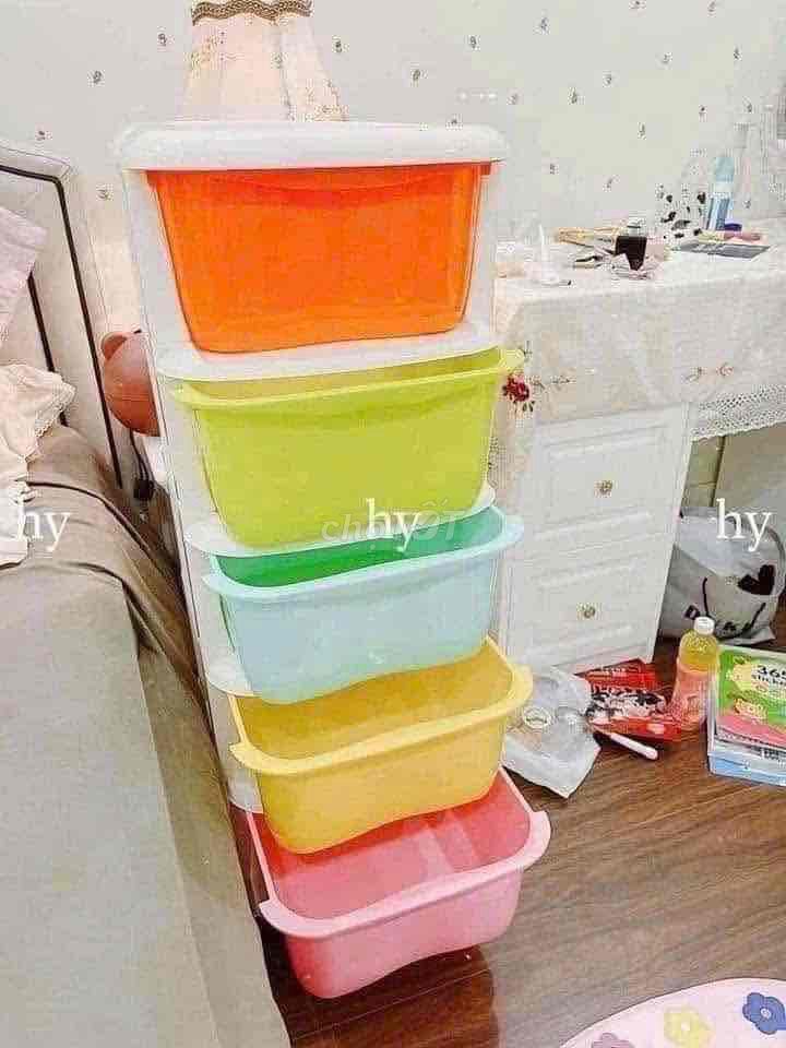 Tủ nhựa Việt Nhật 5 tầng đa sắc. Mua bán Tủ, kệ gia đình tại Thành phố Huế Thừa Thiên Huế được đăng bởi nguyễn thị hương thu hình 1