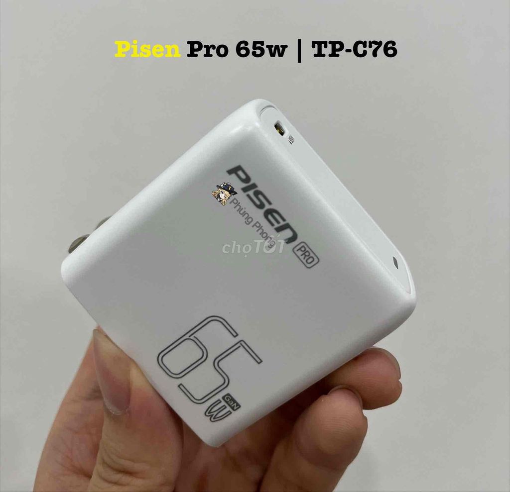 Củ Sạc | Pisen Pro 65w TP-C76. Mua bán Phụ kiện (Màn hình, Chuột...) tại Quận Ngô Quyền Hải Phòng được đăng bởi Phùng Phong hình 1