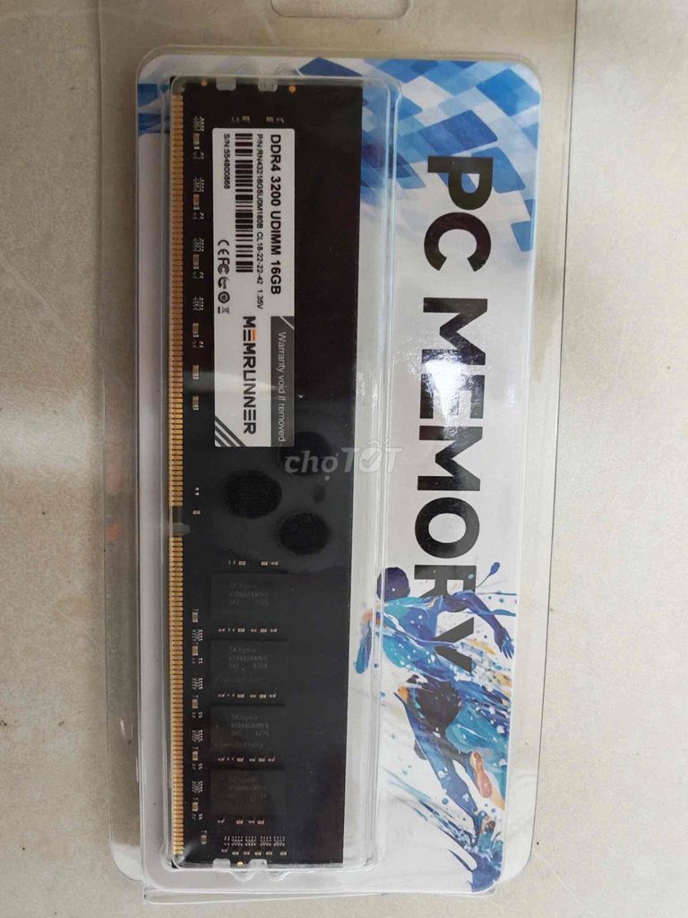 RAM PC MEMRUNNER RN43216G50M180B. Mua bán Linh kiện (RAM, Card...) tại Huyện Châu Thành Bến Tre được đăng bởi Hoa hình 1