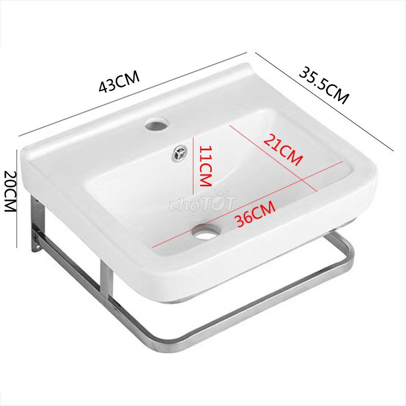 Chậu rửa mặt 029 Sứ nano. Mua bán Thiết bị vệ sinh, nhà tắm tại Quận Ba Đình Hà Nội được đăng bởi Trần Phú hình 1